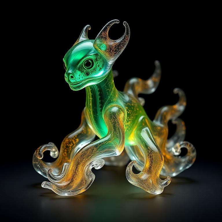 Glass Familiar live auction artwork